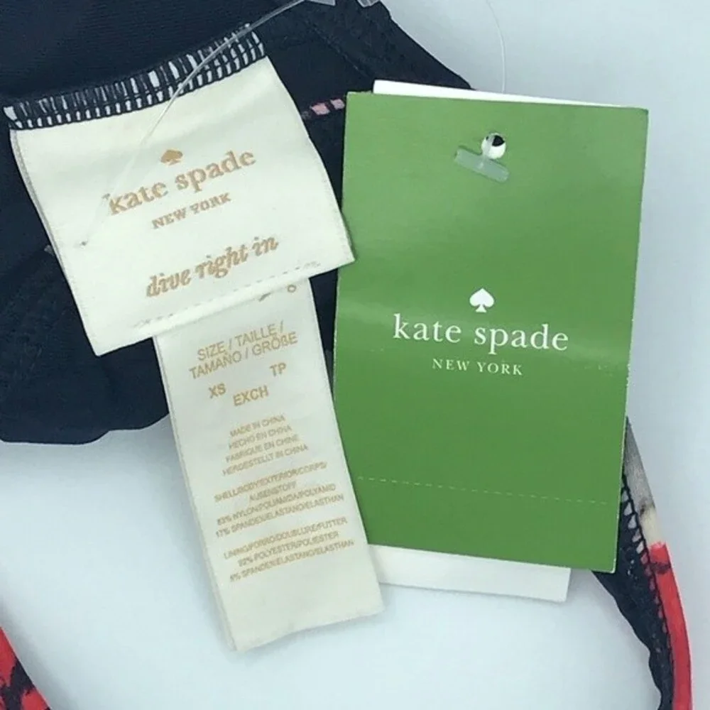 NWT Kate Spade bralette bikini top size xsmall